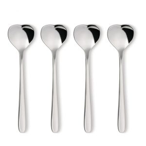 Tea Spoon Set: 4 x Big Love Tea Spoons by Alessi, Stainless Steel