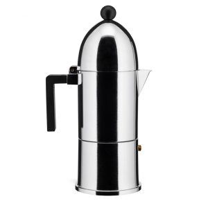 Italian Espresso Coffee Maker: 6 Cup Alessi La Cupola, Aluminium