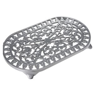 Trivet: 1 x 34.5cm x 20.5cm Oval Trivet, Graphite