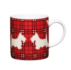 Espresso Mug: 1 x 80ml Scottie Dog Espresso Mug, Ceramic