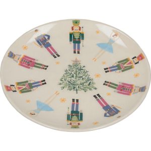 Side Plate: 1 x 17cm The Nutcracker Collection, Nutcracker Canape Plate, Ceramic