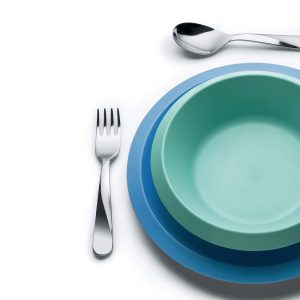 Child's Cutlery Set: 3 Piece Alessi Giro Cutlery Set, Stainless Steel