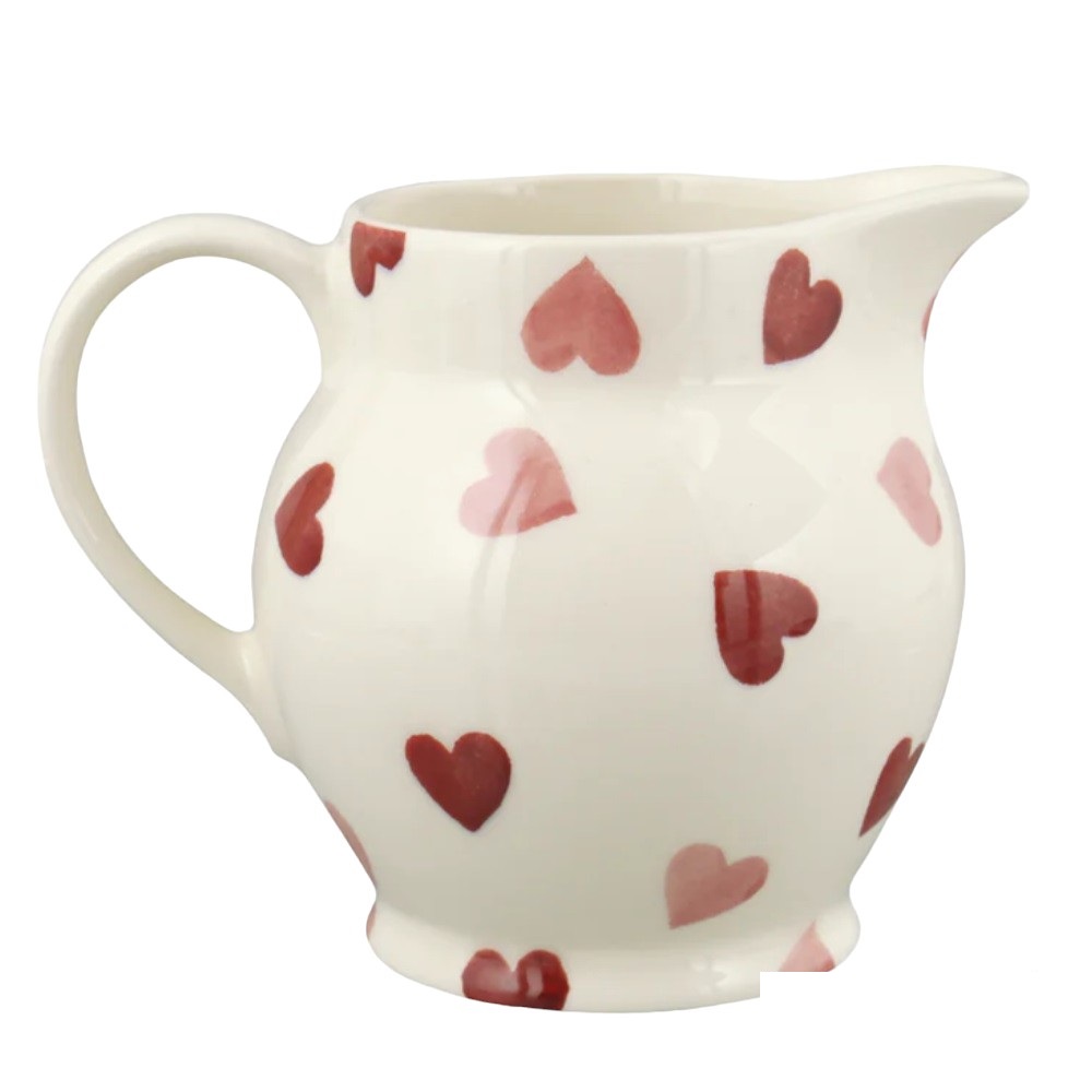 Jug: 0.315 Litre Emma Bridgewater Pink Hearts 1/2 Pint Jug, Ceramic - Image 5