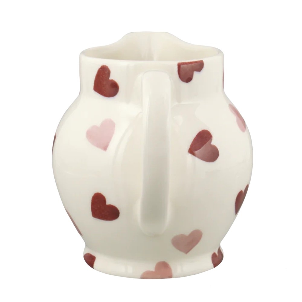 Jug: 0.315 Litre Emma Bridgewater Pink Hearts 1/2 Pint Jug, Ceramic - Image 4