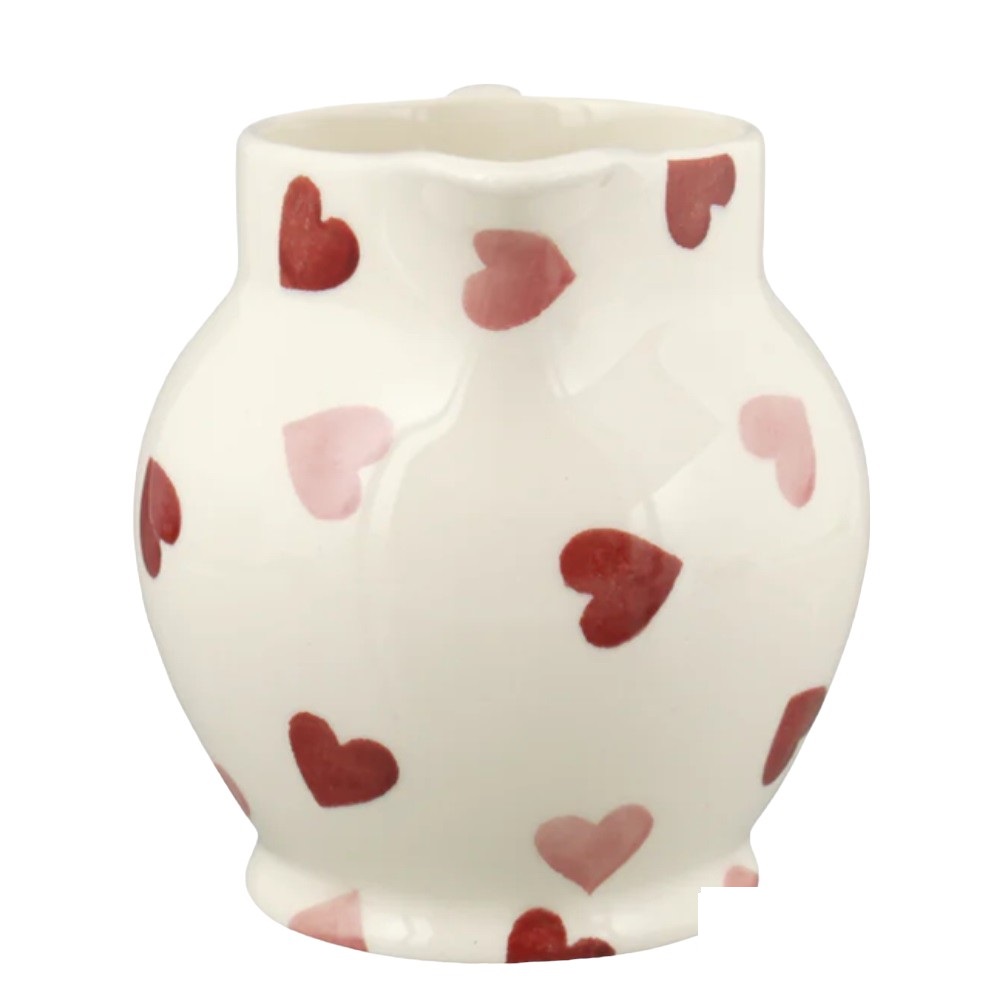 Jug: 0.315 Litre Emma Bridgewater Pink Hearts 1/2 Pint Jug, Ceramic - Image 3
