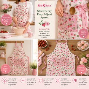 Apron: Cath Kidston Easy Adjust Apron, Strawberry