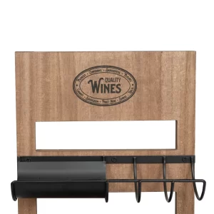 Bottle Rack: 6 Bottle Wall Mounted Wine Rack, Iron