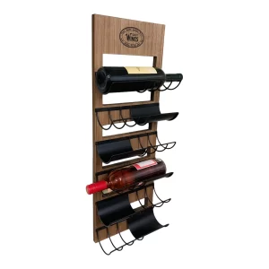 Bottle Rack: 6 Bottle Wall Mounted Wine Rack, Iron