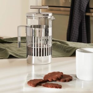 Cafetiere: 3 Cup Alessi 9094 Cafetiere, Stainless Steel