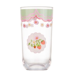 Hi Ball Glass: 1 x 475ml Cath Kidston Strawberry Hi Ball Glass, Acrylic