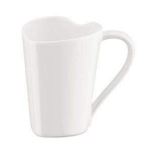 Mug: 1 x 300ml Alessi Heart Mug, Bone China