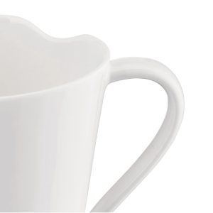 Mug: 1 x 300ml Alessi Heart Mug, Bone China