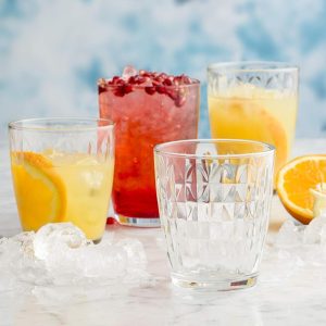 Hi Ball Glasses: 4 x 380ml Jewel Hi Ball Glasses, Glass