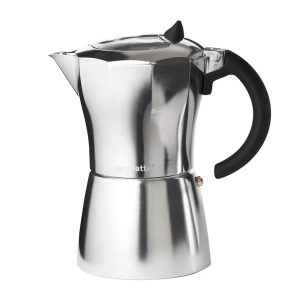 Italian Espresso Coffee Maker: 6 Cup Aerolatte MokaVista, Aluminium