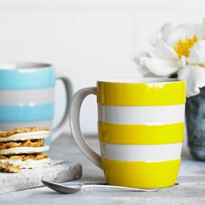 Mug: 1 x 340ml / 12oz Cornishware Yellow Mug, Ceramic