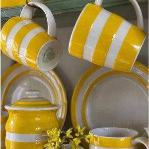Mug: 1 x 420ml / 15oz Mug Cornishware Yellow, Ceramic