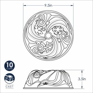 Bundt Tin: Nordic Ware Let It Snow, Silver