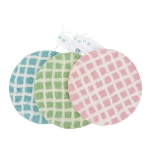 Trivet: 1 x 21cm Checked Felt Trivet, Blue
