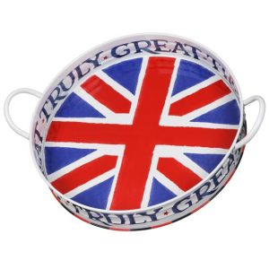 Handled Tray: 40cm Emma Bridgewater Union Jack Handled Tray, Metal