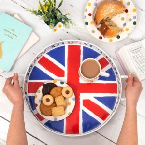 Handled Tray: 40cm Emma Bridgewater Union Jack Handled Tray, Metal