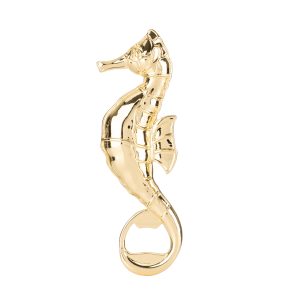 Bottle Opener: Sea Horse Bottle Opener, Gold