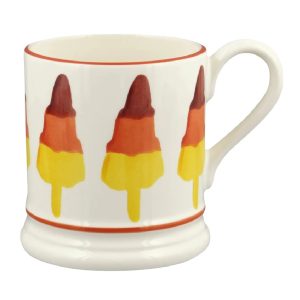 Mug: 1 x 300ml Emma Bridgewater Rocket Lolly, Half Pint Mug, Ceramic