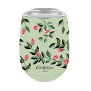 Travel Mug: 1 x 330ml Cath Kidston Dolly Rose Travel Hug Mug, Stainless Steel