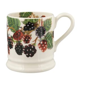 Mug: 1 x 300ml Emma Bridgewater Blackberries Half Pint Mug, Ceramic