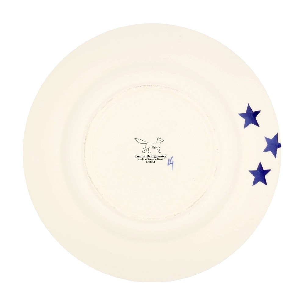 Breakfast/Salad Plate: 1 x 21.5cm Emma Bridgewater Breakfast Plate Blue Star, Ceramic - Image 5