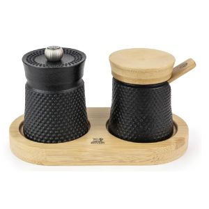 Salt and Pepper Set: 8cm Peugeot Bali Spice Palace Black Cast Iron Set