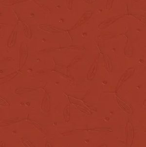 Paper Napkins: 33 x Red Mistletoe Embossed Napkins