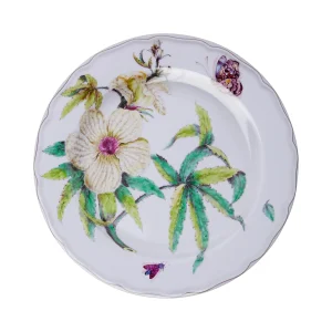 Dinner Plate: 1 x 26cm Botanical Dessert Dinner Plate, Tin
