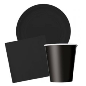 Black Disposable Tableware