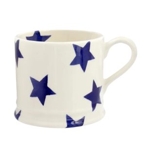 Mug: 1 x 175ml Emma Bridgewater Blue Star Mug, Ceramic