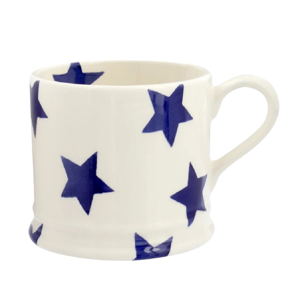 Mug: 1 x 175ml Emma Bridgewater Blue Star Mug, Ceramic
