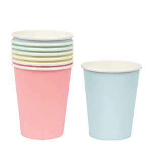 Paper Cups: 8 x Pastel Cups