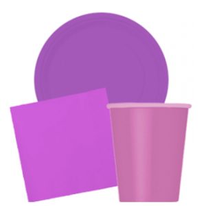 Purple Disposable Tableware