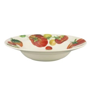 Soup Bowl: 24cm Emma Bridgewater Tomatoes Soup Bowl, Ceramic