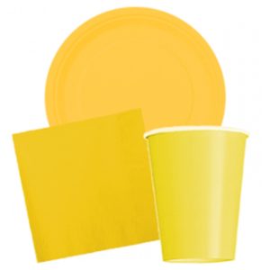 Yellow Disposable Tableware