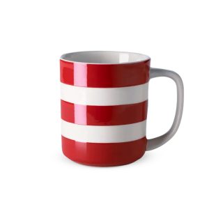 Mug: 1 x 280ml / 10oz Mug Cornishware Red, Ceramic