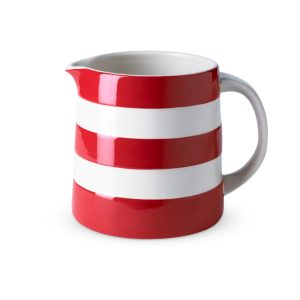 Jug: 0.84 Litre Cornishware Red Dreadnought Jug, Ceramic