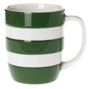Mug: 1 x 340ml / 12oz Cornishware Adder Green Mug, Ceramic