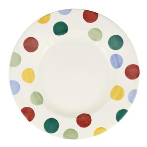 Dinner Plate: 1 x 27cm Emma Bridgewater Dinner Plate Plate Big Polka Dot, Ceramic