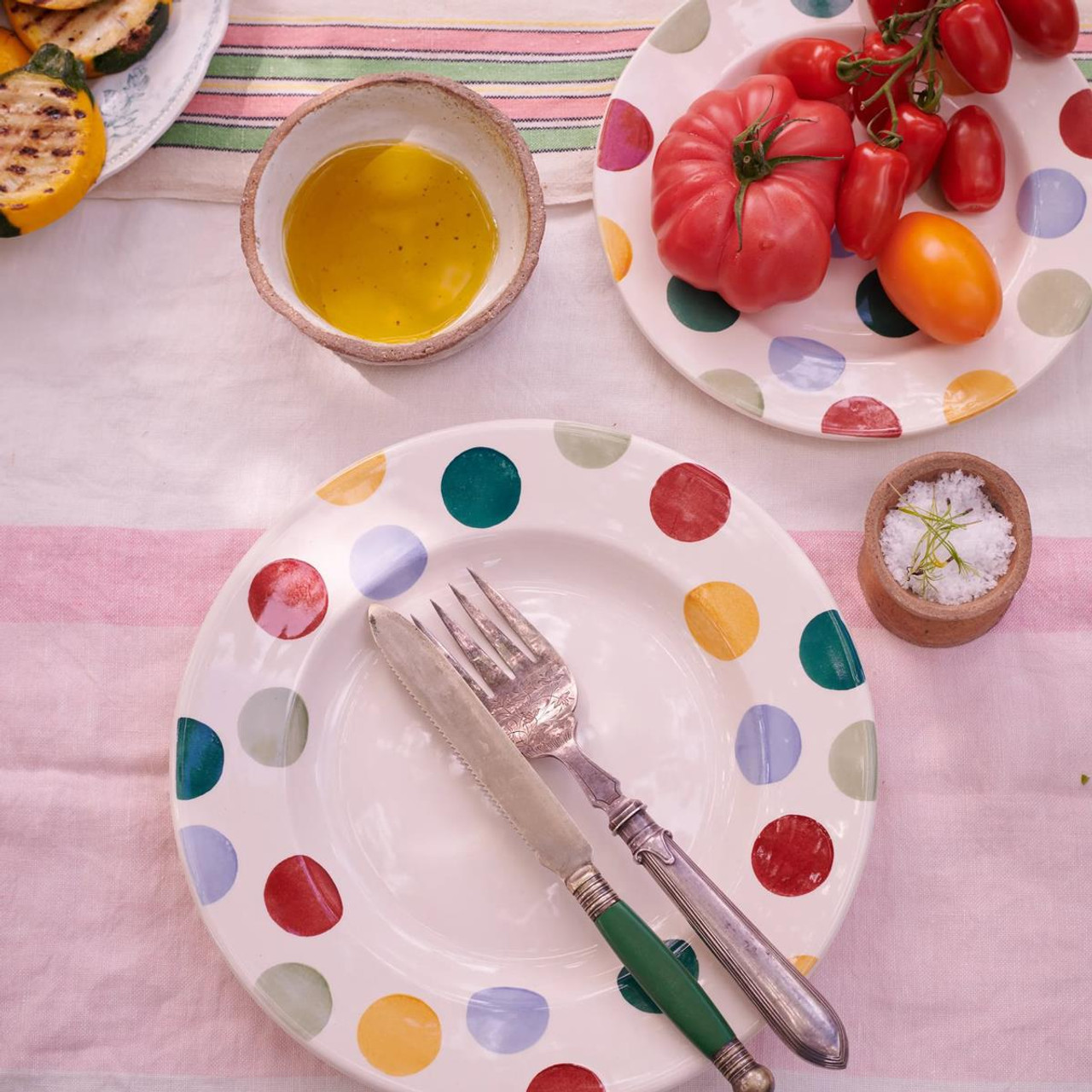 Dinner Plate: 1 x 27cm Emma Bridgewater Dinner Plate Plate Big Polka Dot, Ceramic - Image 3