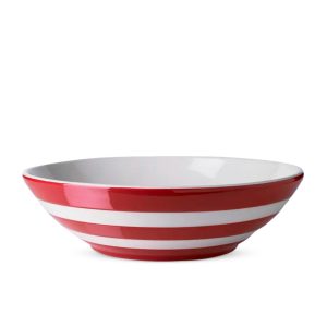 Serving Bowl: 31cm Cornishware Serving Bowl, Red