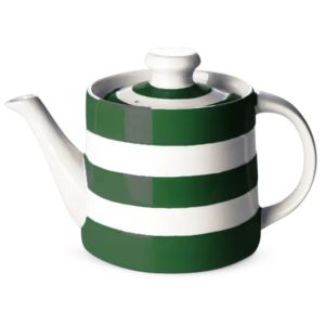 Tea Pot: 4 Cup Classic Teapot Cornishware Adder Green