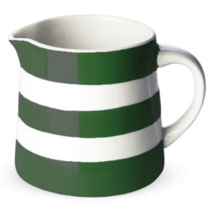 Jug: 0.56 Litre Cornishware Adder Green Dreadnought Jug, Ceramic