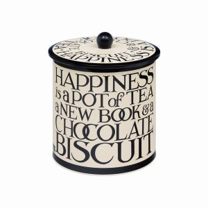 Biscuit Barrel: Emma Bridgewater 2025 Design Black Toast Biscuit Barrel