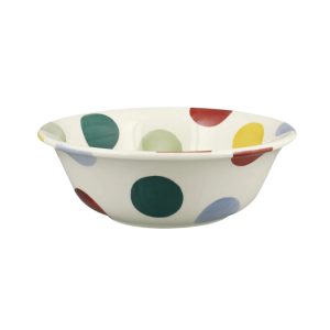 Breakfast Bowl: 16cm Cereal Bowl Emma Bridgewater Big Polka Dot, Ceramic