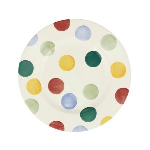Breakfast/Salad Plate: 1 x 21.5cm Emma Bridgewater Breakfast/Salad Plate Big Polka Dot, Ceramic